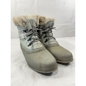 Vintage Sorel TROMPER Winter Ankle Boots Size 8 Wool liner Canada